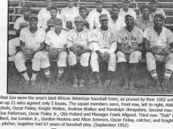 Trion Red Sox, the areas best African American Baseball Team in 1952