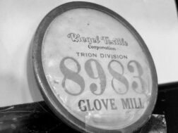 Employee badge Trion Glove Mill which employed hundreds of women from 1930s till early 1950s